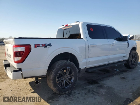 2022 Ford F-150 XL with VIN 1FTFW1ED7NFA98717, listed as a Copart auction lot 48996135 with 75,748 mi miles and Salvage Title. Bid and sale history available at carsss.com. Image 3.