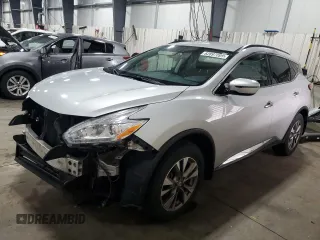 2016 Nissan Murano SL z VIN 5N1AZ2MH5GN112095, wystawiony jako Copart lot #62897095 z przebiegiem 166 853 mil mil oraz Szkoda całkowita • Salvage title. Historia ofert i sprzedaży dostępna na DreamBid. Obrazek 1.