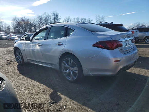 2017 Infiniti M37 with VIN JN1BY1AR4HM770438, listed as a Copart auction lot 87245434 with 91,793 mi miles and Salvage Title. Bid and sale history available at carsss.com. Image 2.