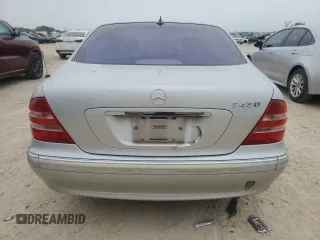 2001 Mercedes-Benz S 320/430/500 with VIN WDBNG70J71A145842, listed as a Copart auction lot 51187665 with 189,557 mi miles and Clean Title. Bid and sale history available at DreamBid. Image 6.