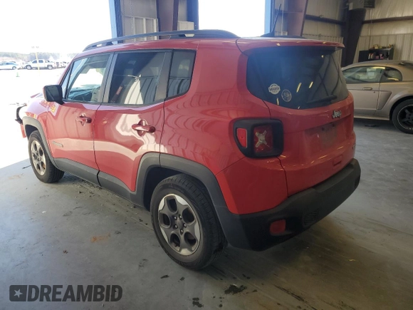 2018 Jeep Renegade Latitude with VIN ZACCJABH4JPH14115, listed as a Copart auction lot 88845175 with 49,339 mi miles and Salvage title. Bid and sale history available at DreamBid. Image 2.