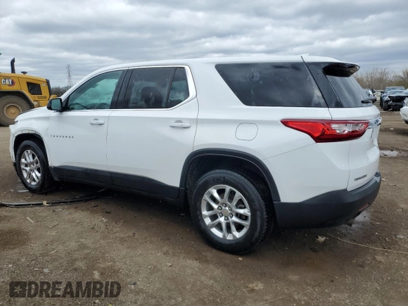 2018 Chevrolet Traverse LS with VIN 1GNERFKW9JJ147873, listed as a Copart auction lot 53361215 with 117,033 mi miles and Salvage title. Bid and sale history available at DreamBid. Image 2.