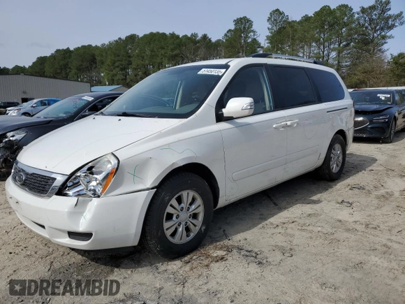 2012 Kia Sedona LX with VIN KNDMG4C72C6465538, listed as a Copart auction lot 51450135 with 84,972 mi miles and Salvage Title. Bid and sale history available at carsss.com. Image 1.