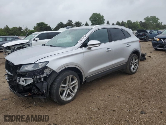 2019 Lincoln MKC Reserve with VIN 5LMCJ3D95KUL22724, listed as a Copart auction lot 56861795 with 59,275 mi miles and Salvage title. Bid and sale history available at DreamBid. Image 1.