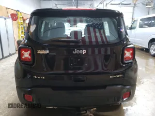 2020 Jeep Renegade Sport with VIN ZACNJBAB9LPL25398, listed as a Copart auction lot 49898705 with 47,555 mi miles and Salvage title. Bid and sale history available at DreamBid. Image 6.