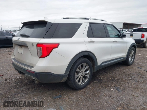 2021 Ford Explorer Limited with VIN 1FMSK7FH8MGC17300, listed as a IAAI auction lot 41537593 with 91,956 mi miles. Bid and sale history available at carsss.com. Image 4.
