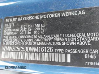 2013 MINI Countryman S ALL4 with VIN WMWZC5C53DWM16126, listed as a IAAI auction lot 42108272 with 118,314 mi miles and . Bid and sale history available at DreamBid. Image 9.