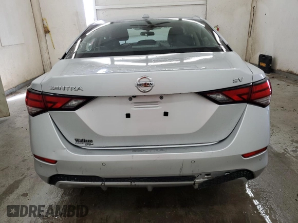 2021 Nissan Sentra SV with VIN 3N1AB8CV2MY300139, listed as a Copart auction lot 46868895 with 57,037 mi miles and Salvage Title. Bid and sale history available at carsss.com. Image 6.