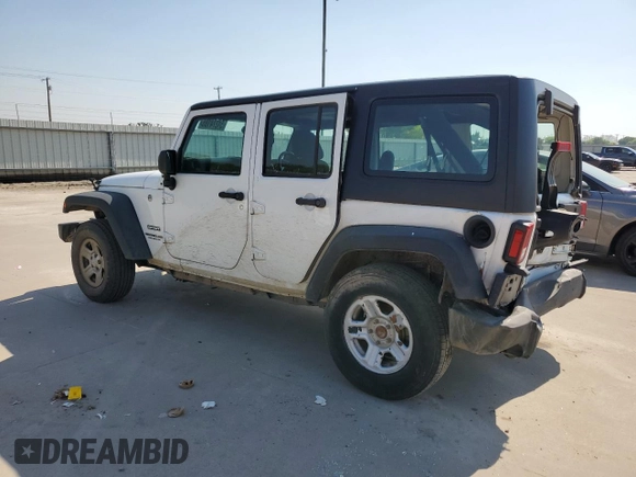 2016 Jeep Wrangler Unlimited Sport RHD z VIN 1C4BJWKG1GL294195, wystawiony jako Copart lot #51274185 z przebiegiem 135 720 mil mil oraz Szkoda całkowita • Salvage title. Historia ofert i sprzedaży dostępna na DreamBid. Obrazek 3.
