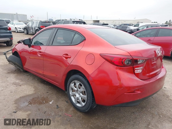 2015 Mazda 3 i SV with VIN JM1BM1T76F1270672, listed as a IAAI auction lot 41605014 with Not Provided miles. Bid and sale history available at carsss.com. Image 3.