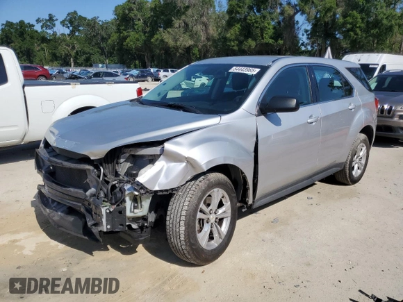 2017 Chevrolet Equinox LS with VIN 2GNALBEK0H1553742, listed as a Copart auction lot 54443965 with 133,884 mi miles and Salvage Title. Bid and sale history available at DreamBid. Image 1.