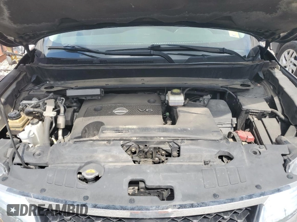 2015 Nissan Pathfinder SV with VIN 5N1AR2MM8FC654587, listed as a Copart auction lot 55139465 with 102,397 mi miles and Salvage Title. Bid and sale history available at carsss.com. Image 12.