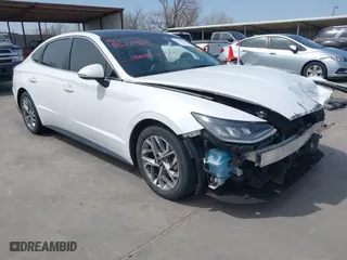 2020 Hyundai Sonata SEL with VIN 5NPEF4JA8LH002363, listed as a IAAI auction lot 41828969 with 85,736 mi miles. Bid and sale history available at carsss.com. Image 1.