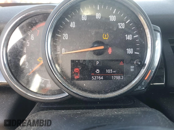 2019 MINI Hardtop Cooper with VIN WMWXP5C51K2H30117, listed as a Copart auction lot 55526285 with 52,764 mi miles and Salvage title. Bid and sale history available at DreamBid. Image 9.