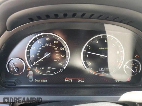 2011 BMW 7 Series with VIN WBAKX8C55BC198292, listed as a Copart auction lot 57907915 with 76,478 mi miles and Salvage title. Bid and sale history available at DreamBid. Image 9.