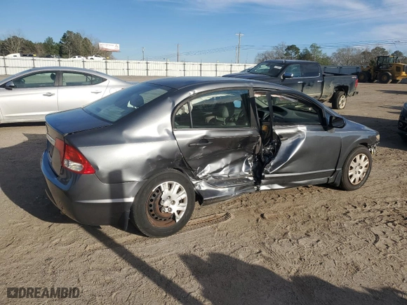 2010 Honda Civic Sdn DX-VP with VIN 19XFA1F34AE084458, listed as a Copart auction lot 48209195 with 169,921 mi miles and Salvage Title. Bid and sale history available at carsss.com. Image 3.
