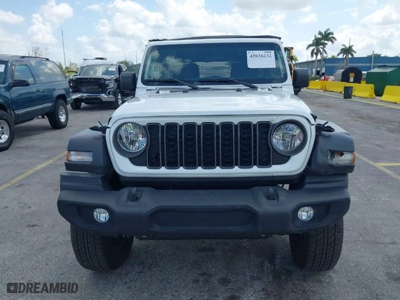 2024 Jeep Wrangler Sport S with VIN 1C4PJXDG9RW308614, listed as a IAAI auction lot 42026232 with 4,987 mi miles. Bid and sale history available at carsss.com. Image 6.