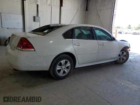 2014 Chevrolet Impala LS with VIN 2G1WA5E30E1176946, listed as a Copart auction lot 53609925 with 156,630 mi miles and Salvage title. Bid and sale history available at DreamBid. Image 3.