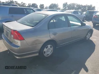 2005 Honda Civic with VIN JHMES96615S024091, listed as a IAAI auction lot 41716818 with 212,218 mi miles and . Bid and sale history available at DreamBid. Image 4.