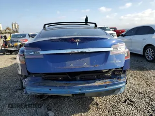 2020 Tesla Model S Long Range with VIN 5YJSA1E27LF361351, listed as a Copart auction lot 56239615 with 91,380 mi miles and Salvage title. Bid and sale history available at DreamBid. Image 6.