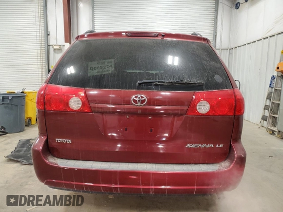 2010 Toyota Sienna CE with VIN 5TDKK4CC6AS325430, listed as a Copart auction lot 41908895 with 180,617 mi miles and Non Repairable. Bid and sale history available at DreamBid. Image 6.