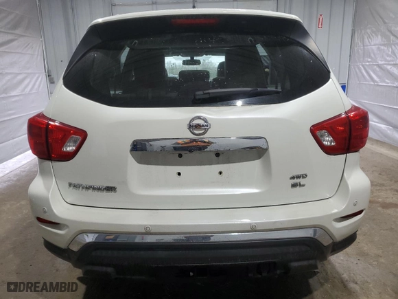 2018 Nissan Pathfinder SV with VIN 5N1DR2MM8JC606268, listed as a Copart auction lot 48421475 with 63,021 mi miles and Salvage Title. Bid and sale history available at carsss.com. Image 6.