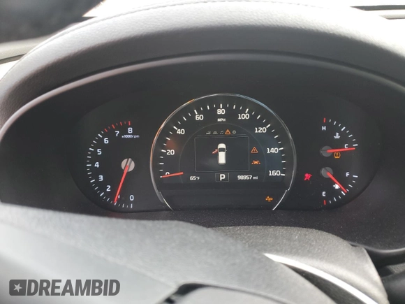 2018 Kia Sorento EX z VIN 5XYPH4A14JG357974, wystawiony jako Copart lot #54456085 z przebiegiem 98 957 mil mil oraz Szkoda całkowita • Salvage title. Historia ofert i sprzedaży dostępna na DreamBid. Obrazek 9.
