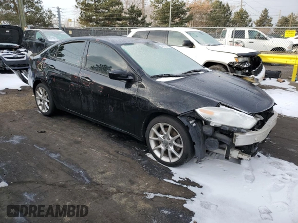 2013 Dodge Dart SXT with VIN 1C3CDFBHXDD202502, listed as a Copart auction lot 45672525 with 103,714 mi miles and Salvage Title. Bid and sale history available at carsss.com. Image 4.