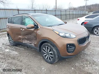 2019 Kia Sportage EX with VIN KNDPNCAC6K7532230, listed as a IAAI auction lot 41516933 with 98,819 mi miles. Bid and sale history available at carsss.com. Image 1.
