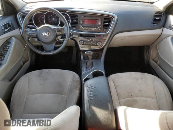 2015 Kia Optima LX with VIN KNAGM4A79F5604807, listed as a Copart auction lot 83410754 with 126,618 mi miles and Salvage Title. Bid and sale history available at DreamBid. Image 8.