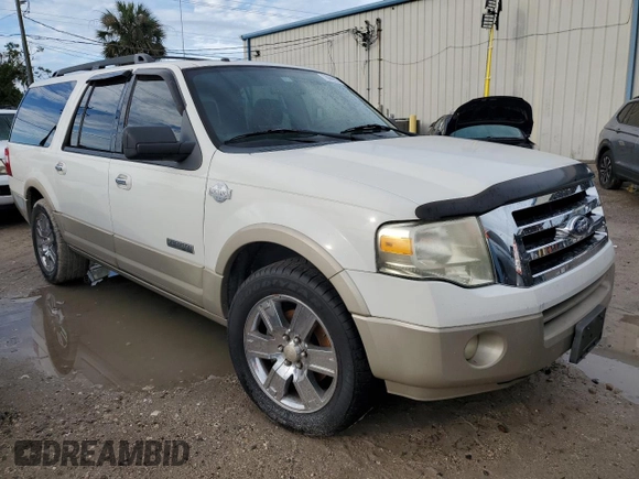 2008 Ford Expedition EL Eddie Bauer with VIN 1FMFK17508LA01103, listed as a Copart auction lot 73989574 with 0 mi miles and Non Repairable. Bid and sale history available at carsss.com. Image 4.