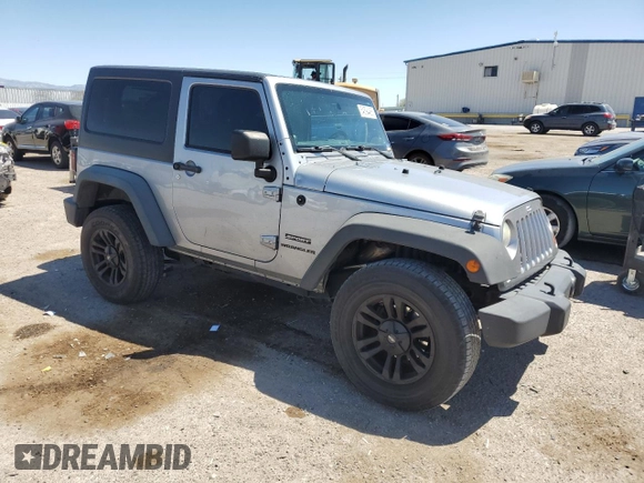 2013 Jeep Wrangler Sport with VIN 1C4AJWAG5DL706031, listed as a Copart auction lot 54594465 with 103,718 mi miles and Salvage Title. Bid and sale history available at carsss.com. Image 4.