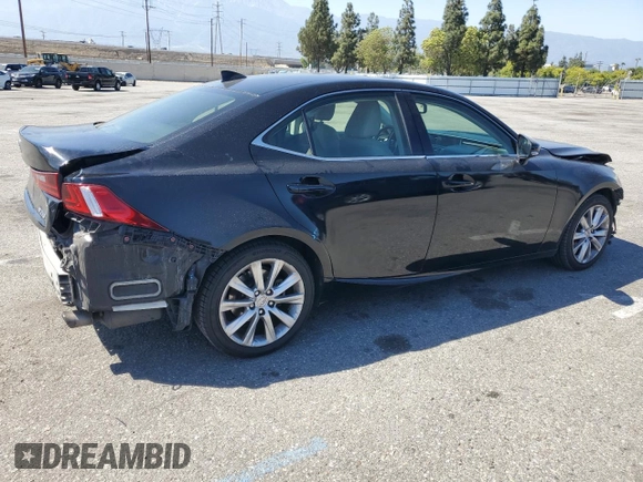 2015 Lexus IS 250 with VIN JTHBF1D23F5044819, listed as a Copart auction lot 61185585 with 183,836 mi miles and Salvage title. Bid and sale history available at DreamBid. Image 3.