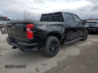 2025 Chevrolet Silverado 1500 with VIN 1GCUKEE86SZ159322, listed as a Copart auction lot 52690435 with 4,975 mi miles and Salvage Title. Bid and sale history available at DreamBid. Image 3.