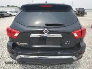 2018 Nissan Pathfinder SV with VIN 5N1DR2MM9JC604772, listed as a Copart auction lot 59741915 with 92,516 mi miles and Salvage title. Bid and sale history available at DreamBid. Image 6.
