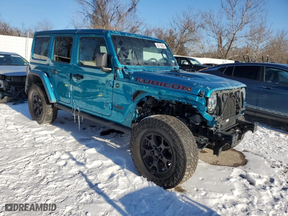 2020 Jeep Wrangler Unlimited Rubicon with VIN 1C4HJXFN0LW178889, listed as a Copart auction lot 45716085 with 68,955 mi miles and Salvage Title. Bid and sale history available at carsss.com. Image 4.