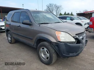 2004 Honda CR-V LX with VIN SHSRD77484U232035, listed as a IAAI auction lot 42042195 with 88,725 mi miles and . Bid and sale history available at carsss.com. Image 1.