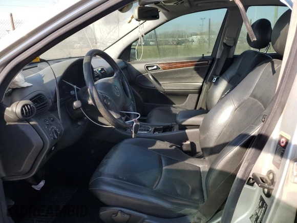 2002 Mercedes-Benz C with VIN WDBRF61J92F287899, listed as a Copart auction lot 48699435 with 145,465 mi miles and Salvage Title. Bid and sale history available at carsss.com. Image 7.