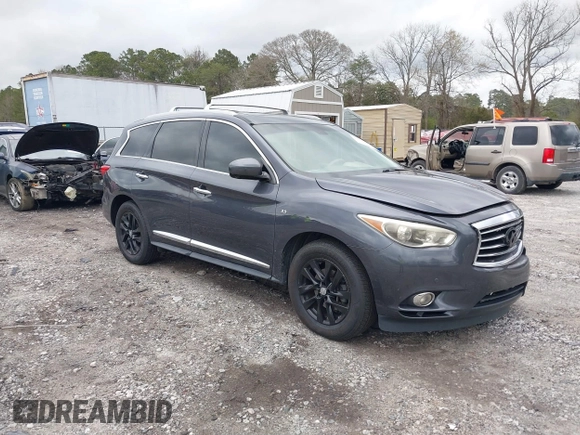 2014 Infiniti QX60 z VIN 5N1AL0MN3EC525993, wystawiony jako IAAI lot #41875586 z przebiegiem 141 867 mil mil oraz . Historia ofert i sprzedaży dostępna na DreamBid. Obrazek 1.