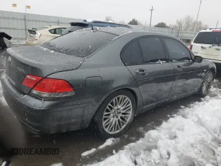2007 BMW 7 Series 750i z VIN WBAHL83587DT08789, wystawiony jako Copart lot #79364414 z przebiegiem 172 496 mil mil oraz Szkoda całkowita • Salvage title. Historia ofert i sprzedaży dostępna na DreamBid. Obrazek 3.