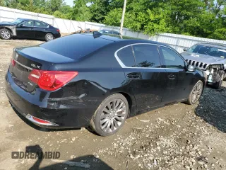 2017 Acura RLX Technology with VIN JH4KC1F59HC000547, listed as a Copart auction lot 60140905 with 145,447 mi miles and Salvage title. Bid and sale history available at DreamBid. Image 3.