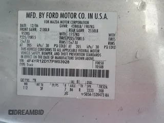 2007 Mazda B-Series 2WD Truck with VIN 4F4YR12D17PM03928, listed as a Copart auction lot 42134455 with 194,505 mi miles and Salvage Title. Bid and sale history available at carsss.com. Image 15.