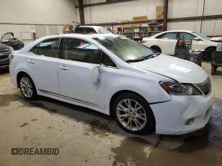 2010 Lexus HS 250h with VIN JTHBB1BA8A2033668, listed as a Copart auction lot 80913494 with 188,460 mi miles and Salvage Title. Bid and sale history available at DreamBid. Image 4.