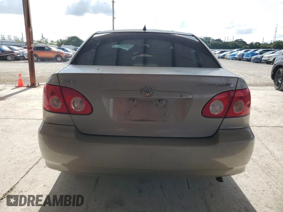 2005 Toyota Corolla CE with VIN 2T1BR32EF5C438107, listed as a Copart auction lot 56186175 with Not Provided miles and Clean Title. Bid and sale history available at DreamBid. Image 6.