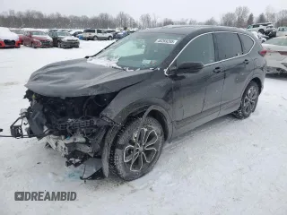 2022 Honda CR-V EX-L with VIN 2HKRW2H88NH667324, listed as a Copart auction lot 46269295 with 34,855 mi miles and Salvage Title. Bid and sale history available at carsss.com. Image 1.