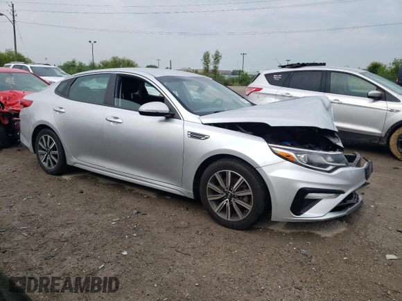 2019 Kia Optima LX with VIN 5XXGT4L30KG360938, listed as a Copart auction lot 58866575 with Not provided miles and Salvage title. Bid and sale history available at DreamBid. Image 4.