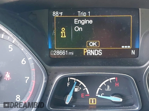 2018 Ford Focus Titanium with VIN 1FADP3N28JL232120, listed as a IAAI auction lot 42544070 with 28,661 mi miles and . Bid and sale history available at DreamBid. Image 16.