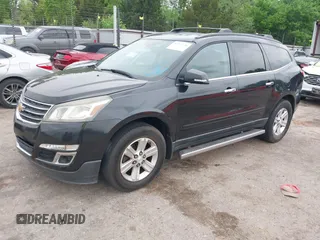 2014 Chevrolet Traverse LT with VIN 1GNKVGKD7EJ355792, listed as a IAAI auction lot 42129526 with 154,903 mi miles. Bid and sale history available at carsss.com. Image 2.