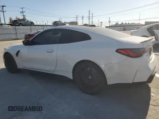 2024 BMW M4 Competition xDrive with VIN WBS43AZ09RCP15123, listed as a Copart auction lot 46450045 with 16,710 mi miles and Salvage Title. Bid and sale history available at carsss.com. Image 2.
