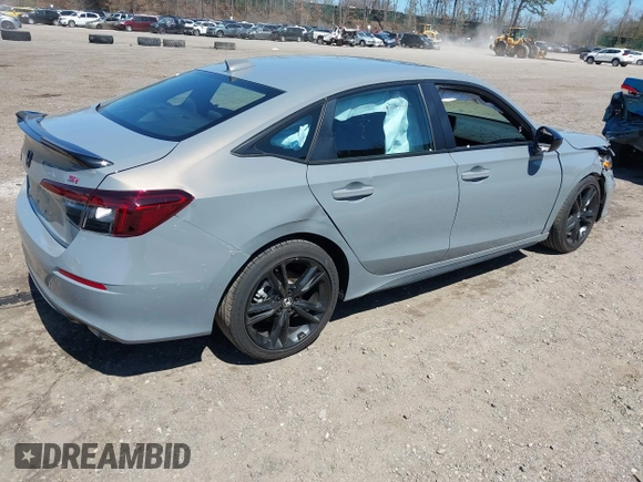 2025 Honda Civic Si with VIN 2HGFE1E54SH474457, listed as a IAAI auction lot 41978147 with 1,558 mi miles and . Bid and sale history available at DreamBid. Image 4.